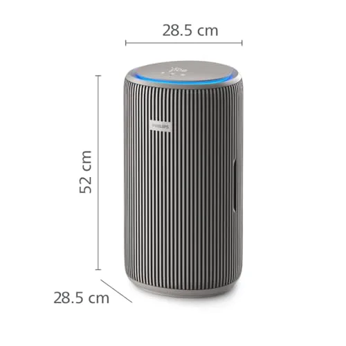 PHILIPS ▫️ 3200 Purificador de Ar HEPA, 130 m², Ultrassilencioso 15 dB*, Cinzento 2
