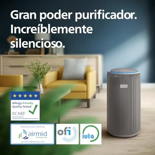 PHILIPS ▫️ 3200 Purificador de Ar HEPA, 130 m², Ultrassilencioso 15 dB*, Cinzento 3