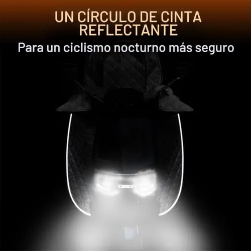Favoto ▫️ Capa para as pernas de moto - Proteção solar de verão - Capa para scooter com proteção contra a chuva e faixas refletoras - Universal - Poliéster - Capa para veículos de duas rodas com pedais 6