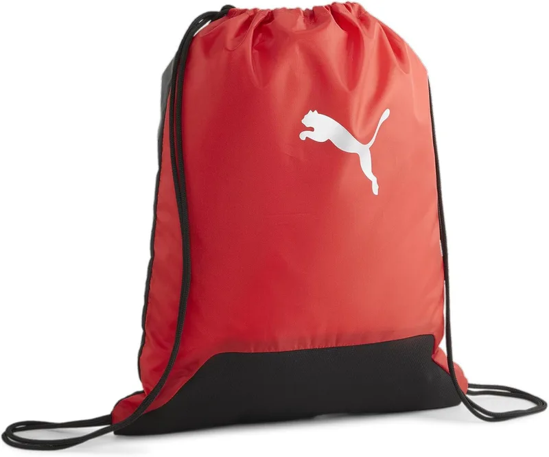 PUMA ▫️ teamGOAL Gym Sack CE, Sacos de ginásio unissexo, Vermelho-Preto-Prateado, Tamanho único - 091595