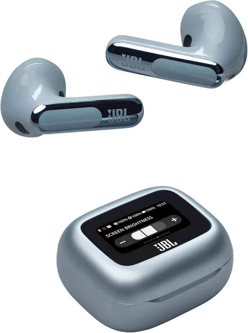 JBL ▫️ Auscultadores intra-auriculares sem fios Live Flex 3 True Wireless com cancelamento de ruído adaptável, até 50 horas de reprodução, Bluetooth, áudio de alta resolução, azul