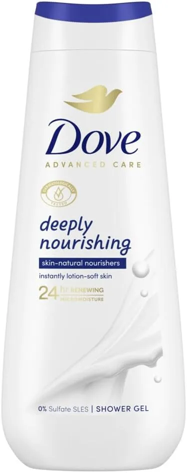 Dove ▫️ Gel de Duche Hidratante Advanced Care Hidratação Profunda Hidratantes Naturais 600ml
