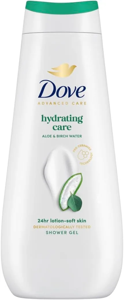Dove ▫️ Advanced Care Gel de Banho Hidratante com Aloé e Água de Bétula 400 ml