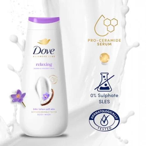 Dove ▫️ Advanced Care Gel de Banho Relaxante de Jasmim e Leite de Coco 400 ml 5