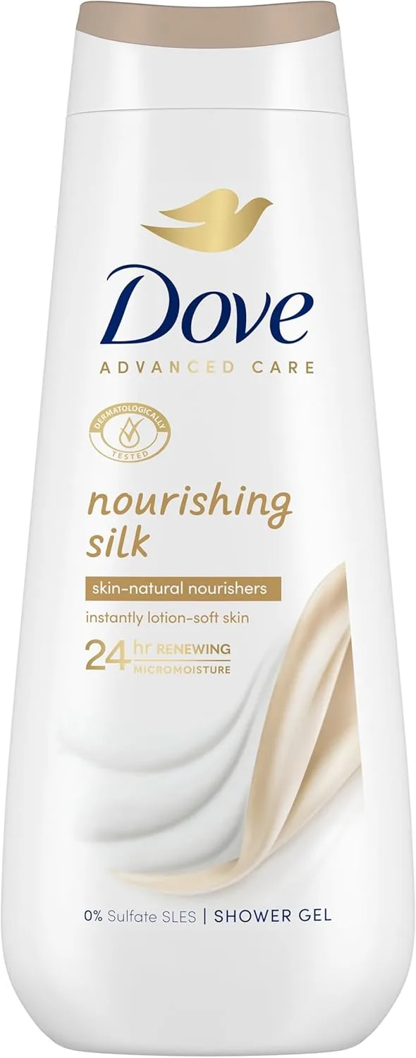 Unilever ▫️ Dove Advanced Care Gel de Duche Seda Nutritivo Hidratantes Naturais 600ml