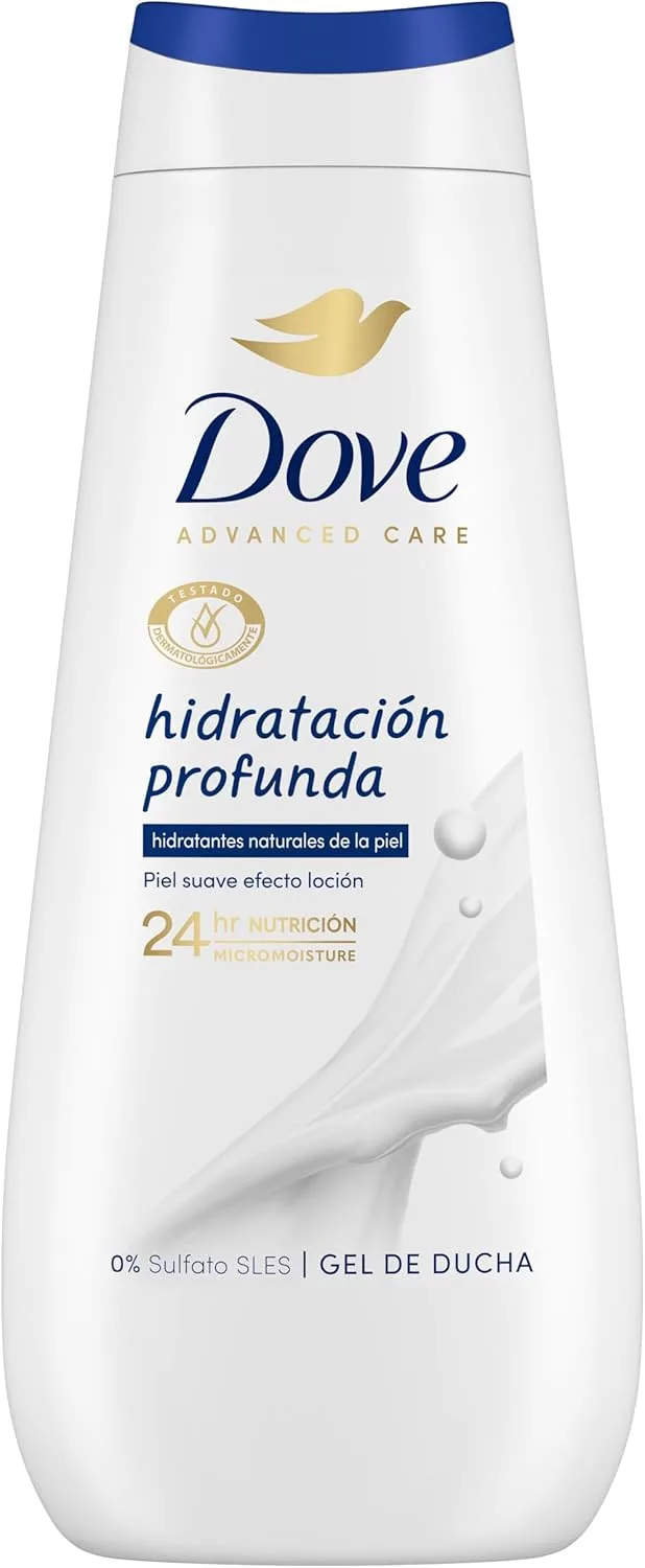 Dove ▫️ Advanced Care Gel de Banho Hidratação Profunda Hidratantes Naturais 400 ml
