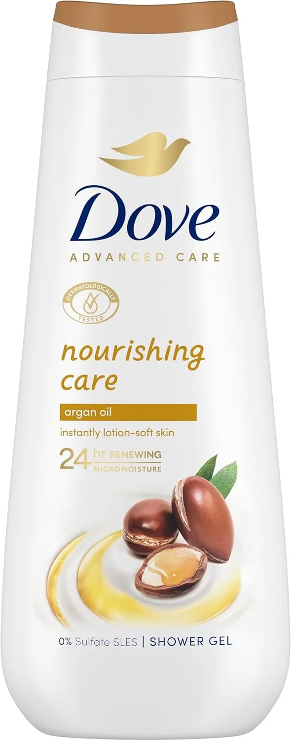 Dove ▫️ Advanced Care Gel de Banho Cuidado Nutritivo com Óleo de Argão 600 ml