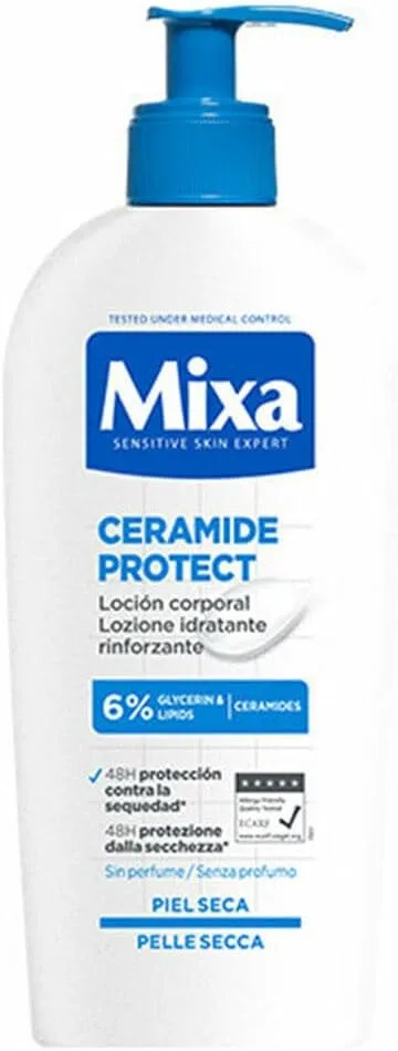 Mixa ▫️ Ceramide Protect Loção Corporal para Pele Seca, 250 ml