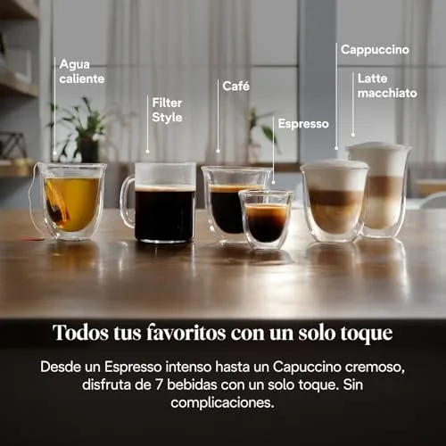 De'Longhi ▫️ Magnifica Evo - Máquina de café superautomática para 7 bebidas, prateada/preta 4