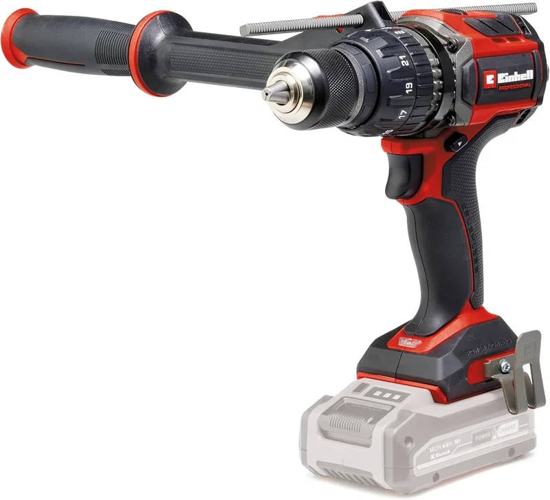 Einhell ▫️ Berbequim de percussão sem fios profissional TP-CD 18/120 Li-i BL-Solo Power X-Change (18 V, sem escovas, 120 Nm, função de percussão, mandril de 13 mm, 2 velocidades, sem bateria)