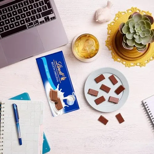 Lindt ▫️ Chocolate de Leite chocolate tablete de chocolate, cremoso, tablete de 100 g 2