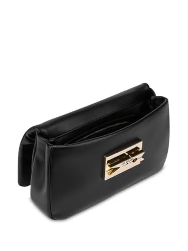 Love Moschino ▫️ Moschino Bolsa de ombro/cruzada para mulher «Love» em couro sintético preto BS25MO47 JC4164PP1MLM0000, Preto, Tamanho único 2