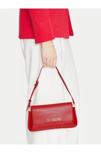 Love Moschino ▫️ JC4058PP1MLO0500, Mala de ombro para mulher, vermelha, tamanho único, vermelha, tamanho único 2