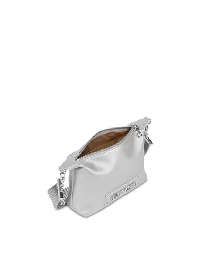 Love Moschino ▫️ JC4140PP1MLO0969, Mala de ombro para mulher, prateada, tamanho único, prateada, tamanho único 3