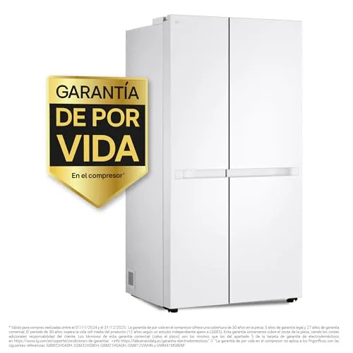 LG ▫️ GSBC40SWPE - Frigorífico Side by Side, Série 400, Linear Cooling, Multi Airflow, Classe E, 662 L, Branco 2