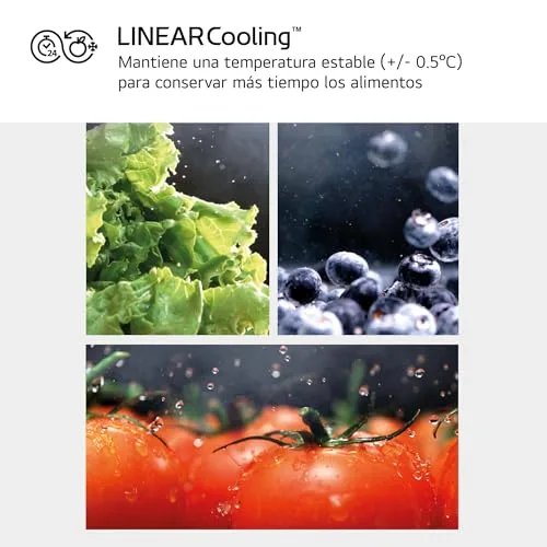 LG ▫️ GSBC40SWPE - Frigorífico Side by Side, Série 400, Linear Cooling, Multi Airflow, Classe E, 662 L, Branco 6
