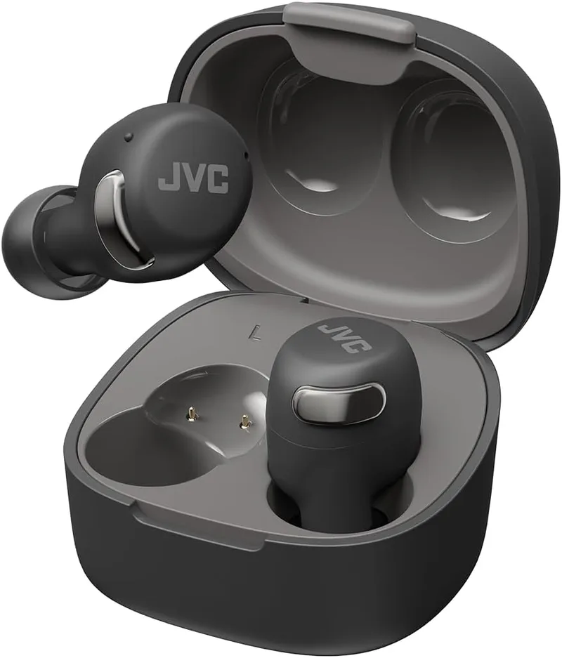 JVC ▫️ Auscultadores sem fios Bluetooth : 27 horas de autonomia da bateria: Auscultadores Bluetooth ultra-leves: Cancelamento de ruído e modo à prova de vento: Resistentes ao suor: Auscultadores sem fios - HA-A30T2