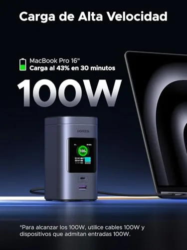 UGREEN ▫️ Nexode Pro Qi2 Power Bank de 15 W, 20 000 mAh, Bateria Externa USB-C PD 100 W 3