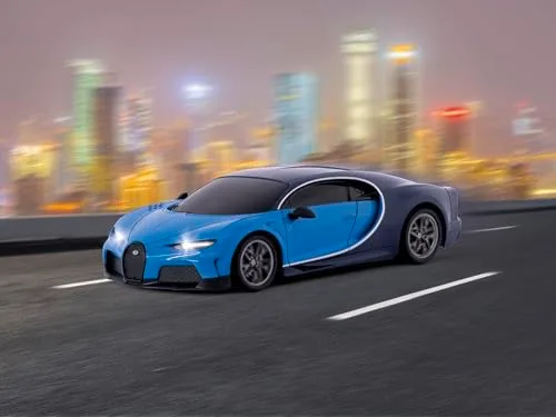 Revell Control ▫️ I Carro em escala RC Bugatti Chiron I Escala 1:24 I Controlo remoto de 2,4 GHz I Iluminação LED frontal I Velocidade 10 km/h I Comprimento 198 mm I A partir dos 8 anos 3