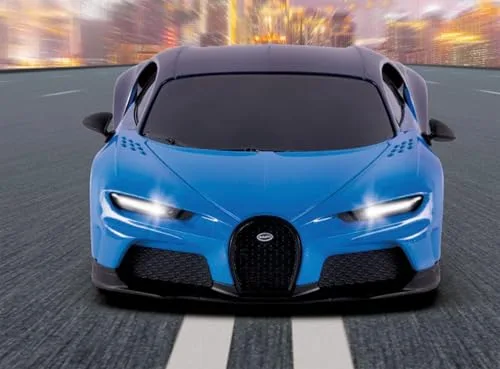 Revell Control ▫️ I Carro em escala RC Bugatti Chiron I Escala 1:24 I Controlo remoto de 2,4 GHz I Iluminação LED frontal I Velocidade 10 km/h I Comprimento 198 mm I A partir dos 8 anos 7