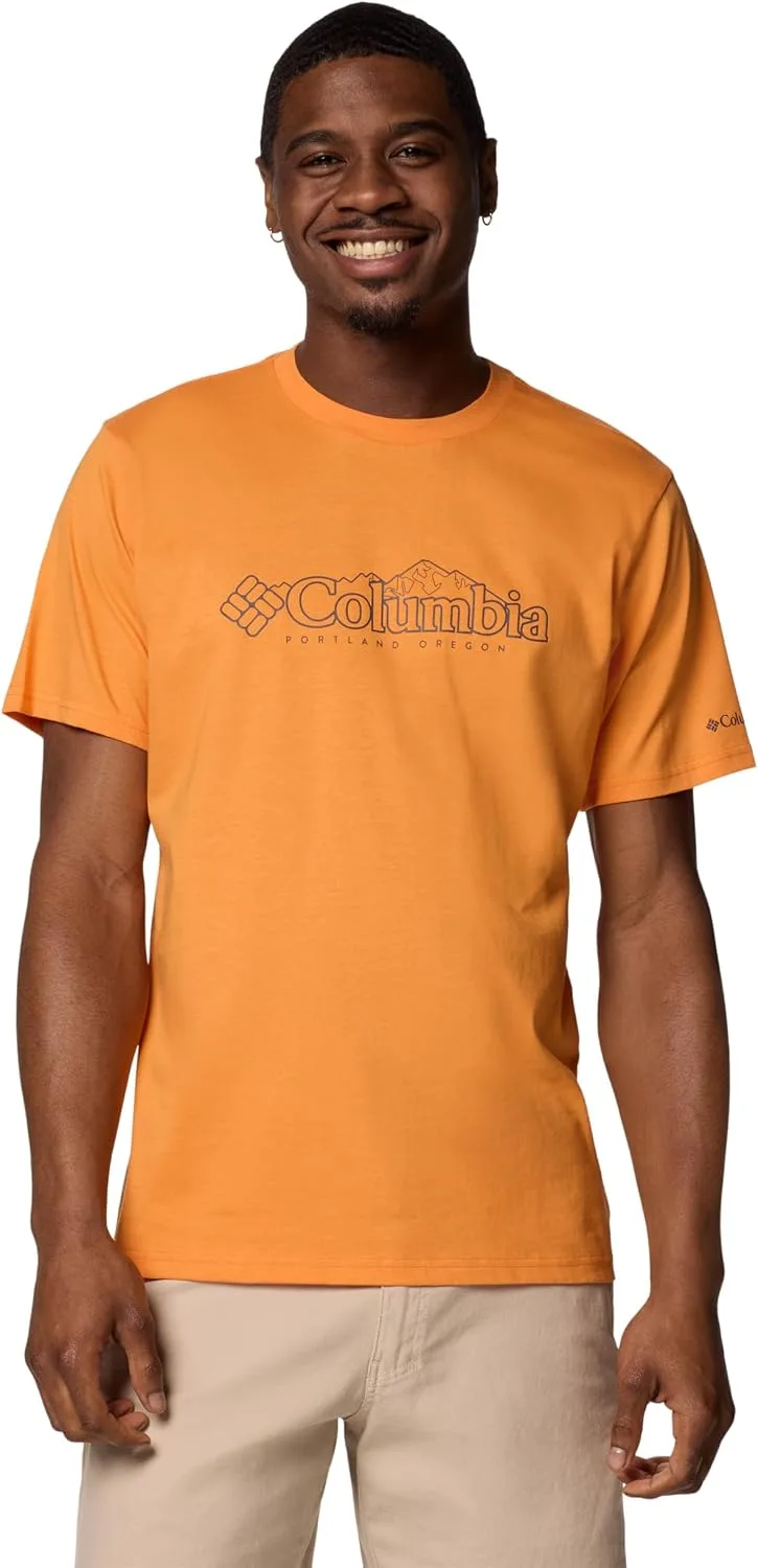 Columbia ▫️ Camisola de manga curta para homem CSC com logótipo sazonal