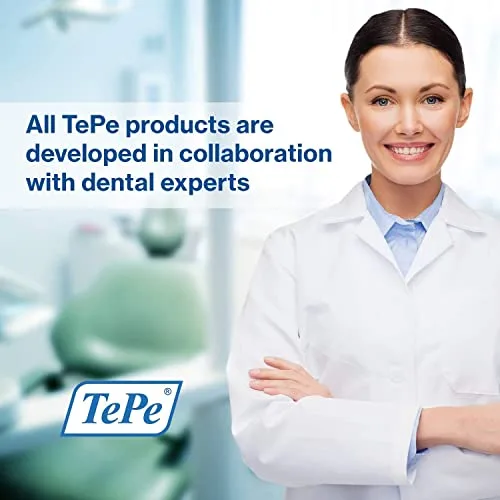 TePe ▫️ Nova Medium, escova de dentes para adolescentes e adultos, com cabo ergonómico e antiderrapante, cores variadas (Embalagem de 2) 6