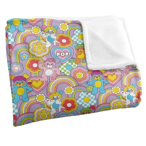 LOGOVISION ▫️ Popples Pop Pattern: Manta supermacia com toque sedoso – 152 x 127 cm 3