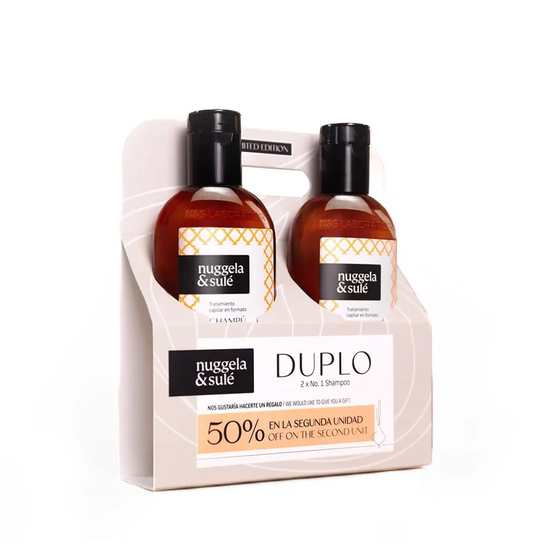 Nuggela & Sulé ▫️ Pacote Duplo: Champô N.º 1 + 50% de desconto na 2.ª unidade. 2 x 250 ml