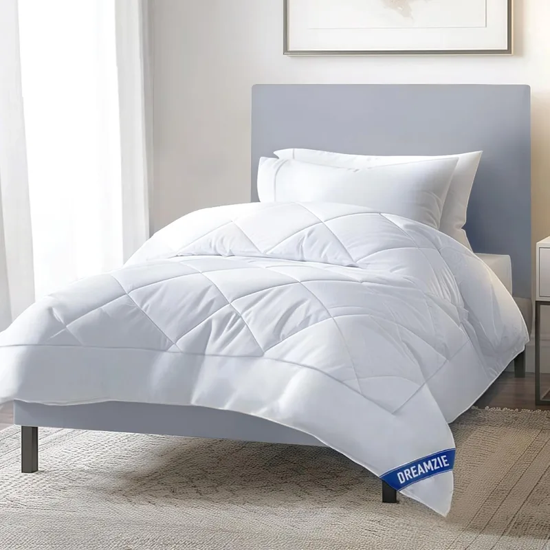 Dreamzie ▫️ Edredão 90/80, acolchoado 155x220 cm, enchimento do edredão 300 g/m² 100% microfibra, certificado Oeko-Tex