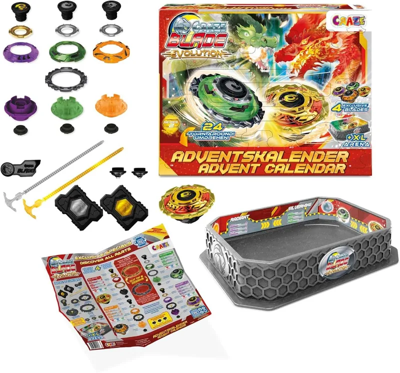 CRAZE ▫️ BLADE Evolution Calendário do Advento Infantil com 24 Surpresas