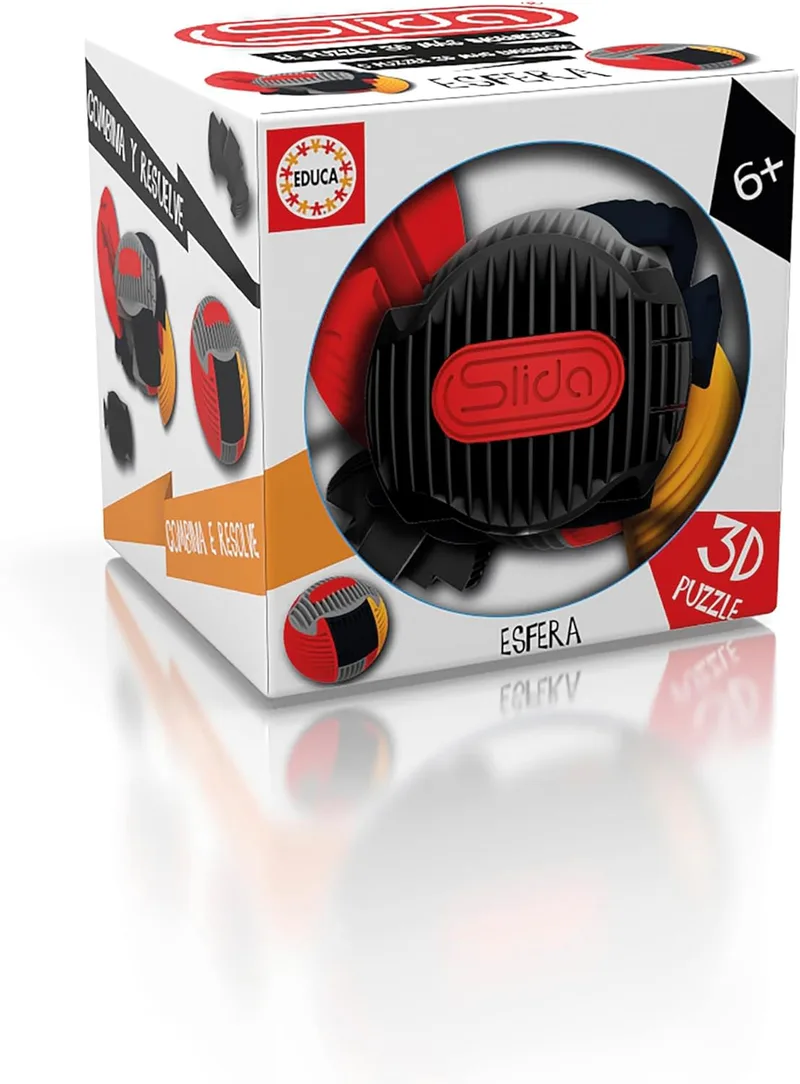 Educa ▫️ O puzzle 3D mais engenhoso, atreve-te ao desafio e encontra a combinação exacta. Começa a montar uma fantástica esfera de 4 cores, inclui base | Colours Slide (20053)