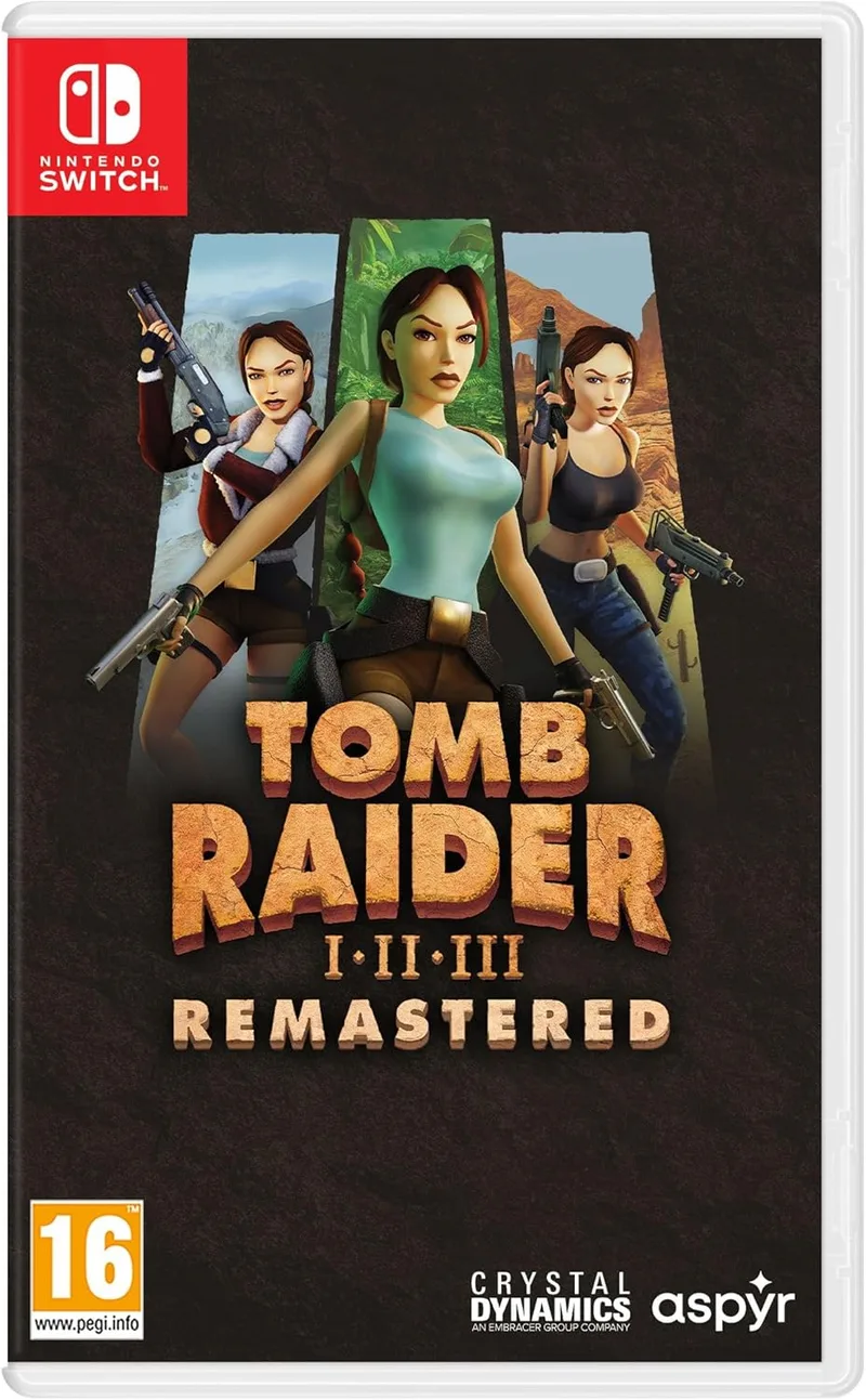 Aspyr ▫️ Tomb Raider 1-3 Remastered, com Lara Croft - Switch