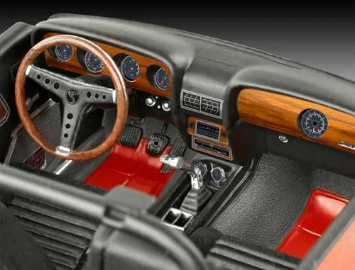 Revell ▫️ Modelismo I Shelby Mustang GT500 dos anos 70 I Kit de montagem I Escala 1:25 I 120 peças I Conjunto de modelismo para maiores de 12 anos I Modelo detalhado I Carro desportivo I Réplica autêntica 4