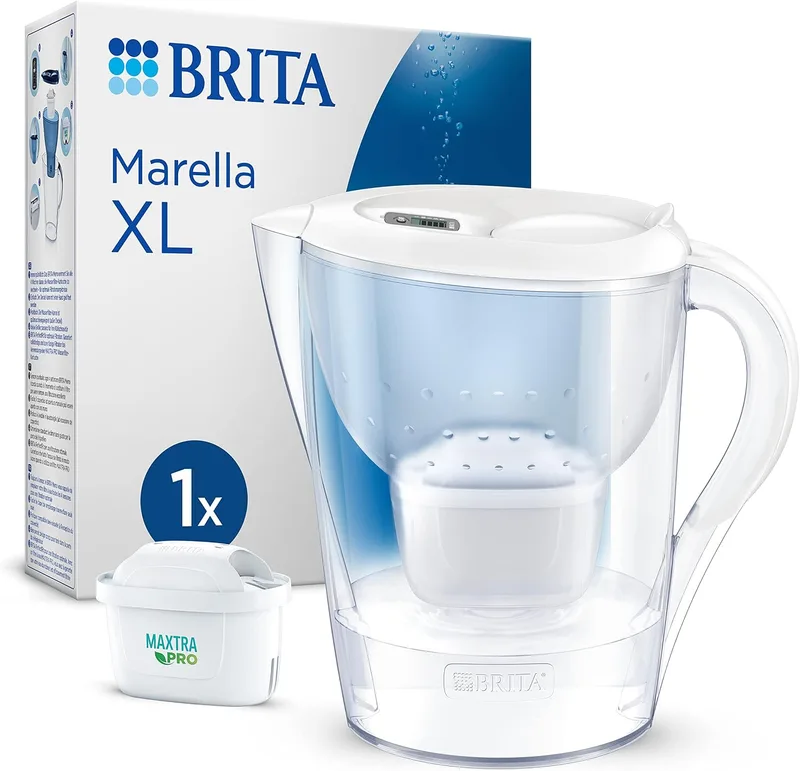 BRITA ▫️ Jarro com filtro Marella XL+1 Maxtra Pro PP Branco, polipropileno, 3,5 L, 150 l