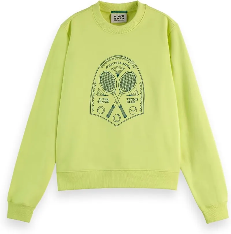 Scotch & Soda ▫️ Chest Artwork Fitted Sweatshirt Camisola para Mulher