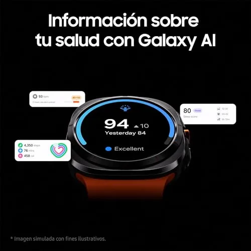 Samsung ▫️ Galaxy Watch Ultra LTE 47 mm + Carregador - Smartwatch, Monitorização da Saúde, Monitorização Desportiva, laranja (Versão Espanhola) 4