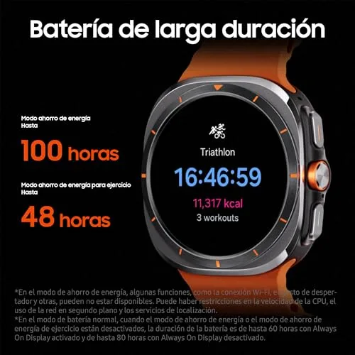 Samsung ▫️ Galaxy Watch Ultra LTE 47 mm + Carregador - Smartwatch, Monitorização da Saúde, Monitorização Desportiva, laranja (Versão Espanhola) 6