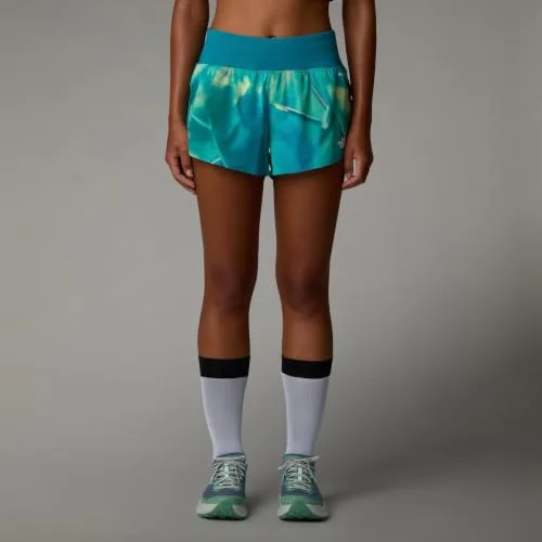 THE NORTH FACE ▫️ Calções Sunriser 3In para mulher, Galactic Blue prisms Print 2