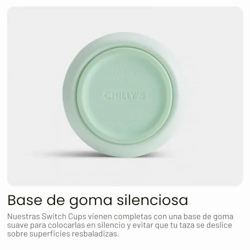 Chilly's ▫️ Switch - Copo Switch em aço inoxidável sem BPA com palhinha incorporada para batidos e chás - Parede dupla, isolamento a vácuo - Lichen Green, 750 ml 5