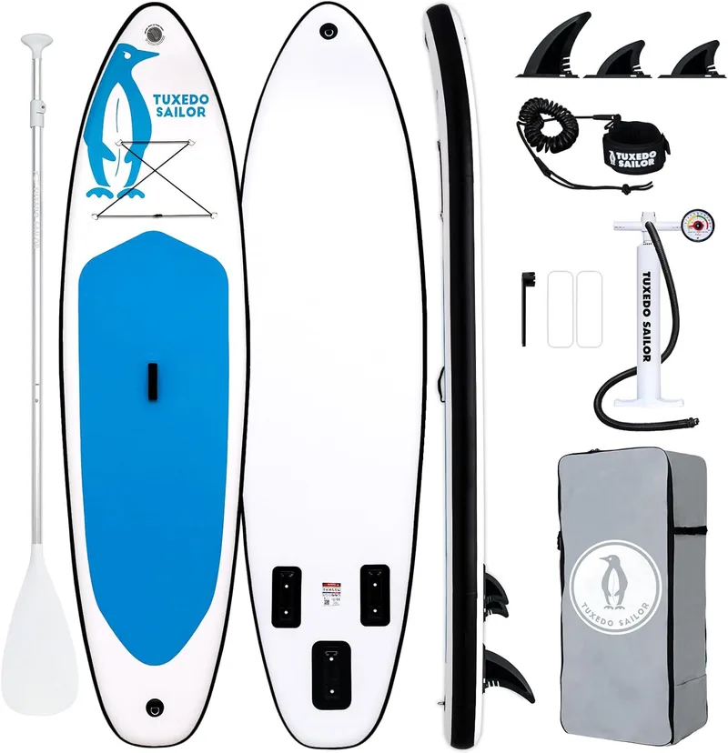 Tuxedo Sailor ▫️ Inflatable Paddle Surf Board 320cm Inflatable Stand Up Paddle Board with Sup Accessories, Inflatable Paddle Surf Board for Adults 2 Persons