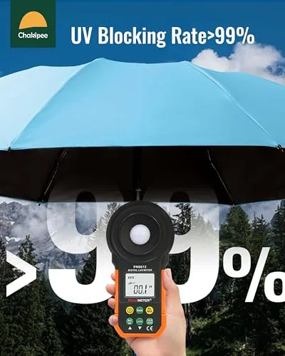 Chakipee ▫️ Guarda-chuva dobrável à prova de vento para mulher - Guarda-chuva invertido resistente ao vento, guarda-chuva de viagem automático, portátil e compacto para homem, revestimento 210T, resistente aos raios UV 3