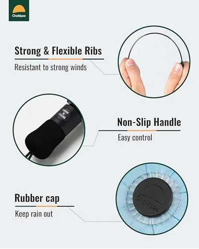 Chakipee ▫️ Guarda-chuva dobrável à prova de vento para mulher - Guarda-chuva invertido resistente ao vento, guarda-chuva de viagem automático, portátil e compacto para homem, revestimento 210T, resistente aos raios UV 7