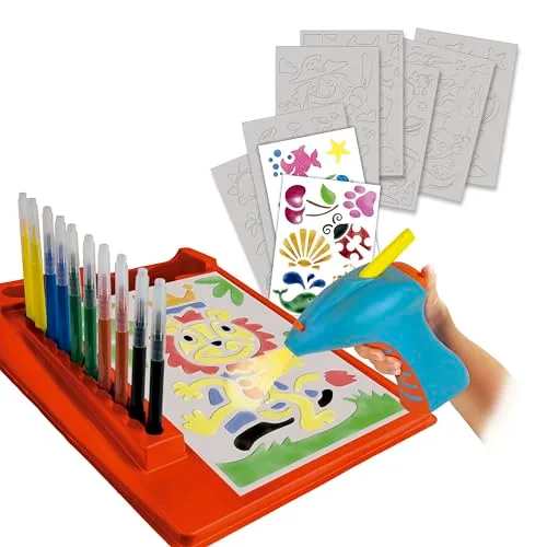 Educa ▫️ Spray Art | Cria desenhos fantásticos com um aerógrafo automático. Prático, fácil e limpo. Brinquedo artístico para meninos e meninas a partir dos 4 anos (20132) 2