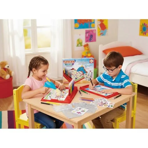 Educa ▫️ Spray Art | Cria desenhos fantásticos com um aerógrafo automático. Prático, fácil e limpo. Brinquedo artístico para meninos e meninas a partir dos 4 anos (20132) 3