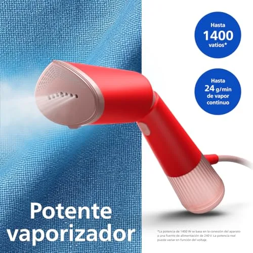 PHILIPS ▫️ 5000 Vaporizador de Mão Vertical, 1300 W, 24 g/min, Vermelho 3