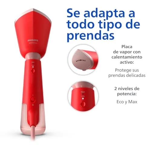 PHILIPS ▫️ 5000 Vaporizador de Mão Vertical, 1300 W, 24 g/min, Vermelho 5