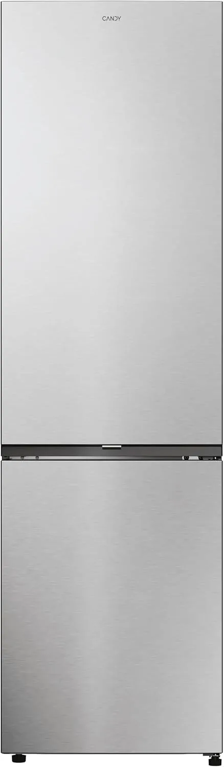 CANDY ▫️ Fresco 300 CNCQ2T620EX Frigorífico Combi, Capacidade 409 L, Sistema Total No Frost Circle+, Gaveta para legumes, Controlo eletrónico da temperatura, 60 cm x 2 m, Iluminação LED, Porta reversível, 38 dB, Aço inoxidável