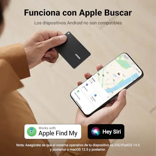 UGREEN ▫️ FineTrack Slim Smart Finder Localizador Apenas para iOS (NÃO para Android) 1,7 mm 6