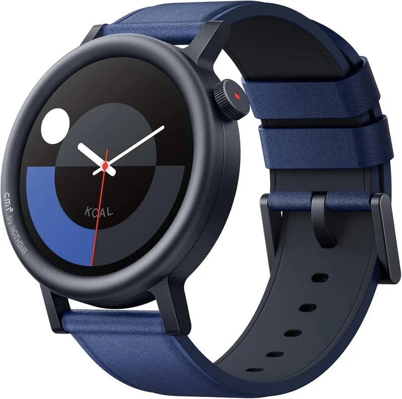 CMF BY NOTHING ▫️ Smartwatch Watch Pro 2 com ecrã AMOLED de 1,32", bateria com autonomia para 11 dias, chamadas Bluetooth com redução de ruído AI e GPS multi-sistema integrado - Azul