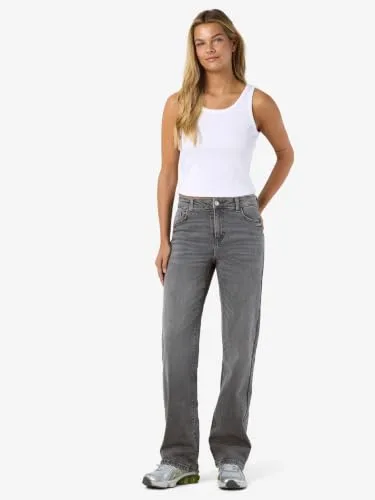 NOISY MAY ▫️ Nmyolanda NW Wide Jeans Az371dg FWD Noos - Calças de senhora 4